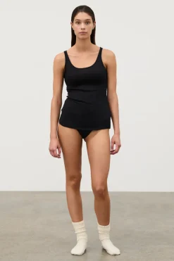 Zulu & Zephyr Rib Hemp Jersey Tank - Black Best