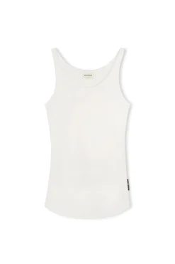 Zulu & Zephyr Rib Hemp Jersey Tank - White New