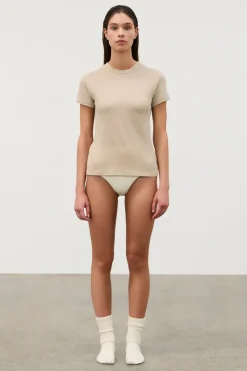 Zulu & Zephyr Rib Hemp Jersey T-Shirt - Husk Flash Sale