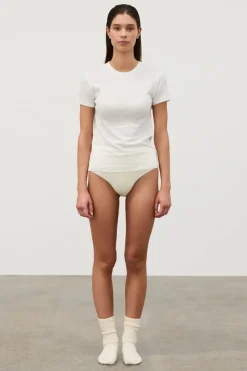 Zulu & Zephyr Rib Hemp Jersey T-Shirt - White Store