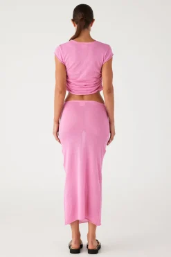 Zulu & Zephyr Sea Pink Knit Skirt Store