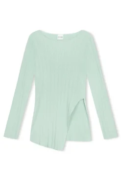 Zulu & Zephyr Seaglass Rib Knit Top Cheap