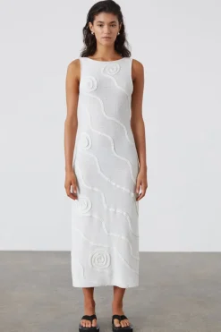 Zulu & Zephyr Shea Organic Cotton Swirl Knit Dress Store