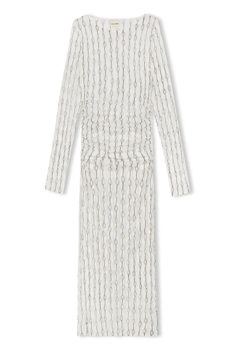 Zulu & Zephyr Shell Rouched Knit Dress Store