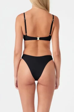 Zulu & Zephyr Signature Balconette Bra Cup Top - Black Outlet