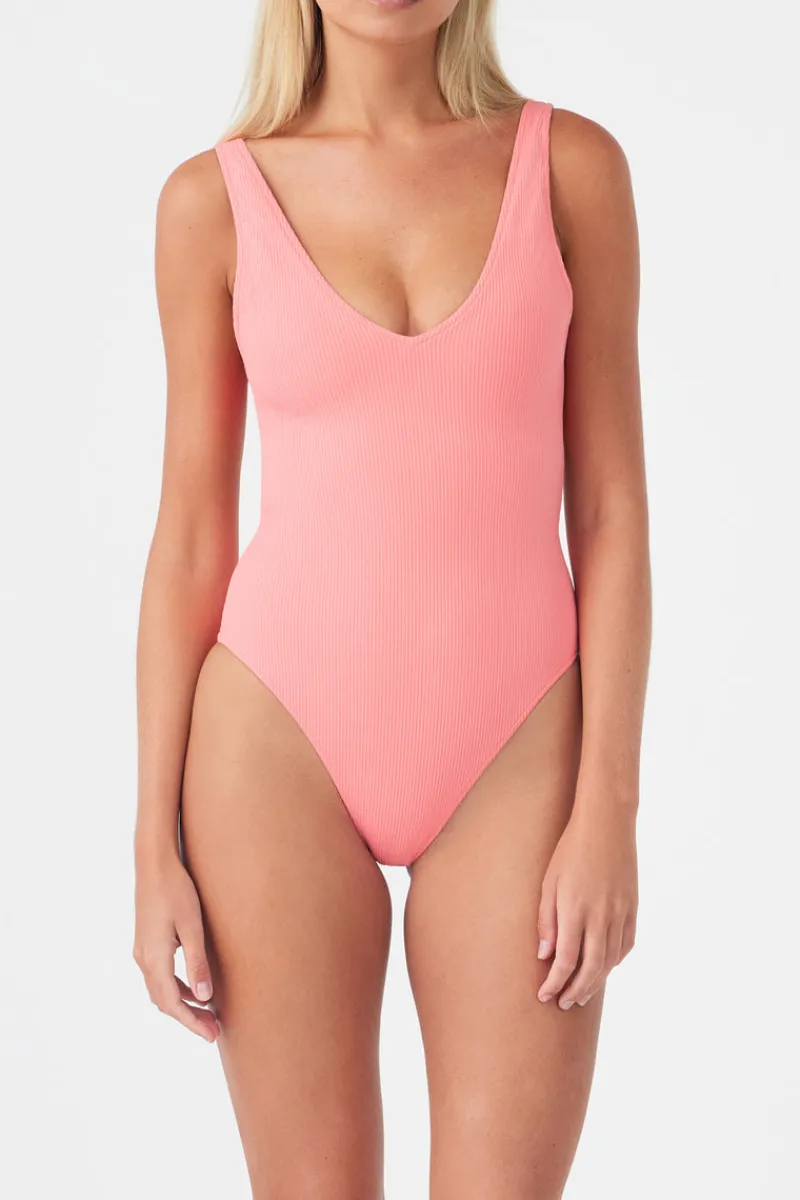 Zulu & Zephyr Signature Bikini One Piece - Coral Outlet