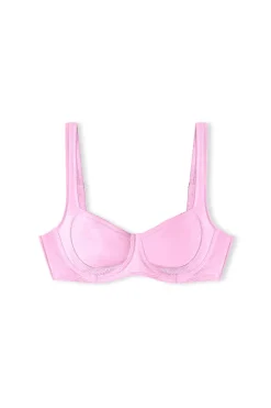 Zulu & Zephyr Signature Bra Cup Top - Sea Pink Discount