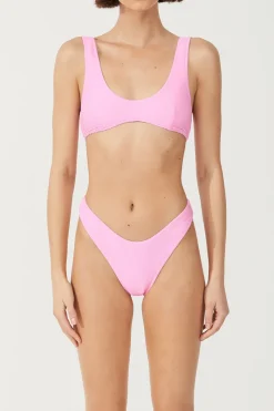 Zulu & Zephyr Signature Crop Bralette Top - Sea Pink Store