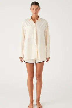 Zulu & Zephyr Signature Eco Nylon Surf Shirt - Coconut Flash Sale