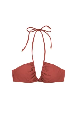 Zulu & Zephyr Signature Halter Top - Earth Red Outlet