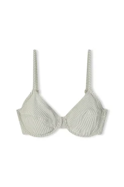 Zulu & Zephyr Signature Stripe Balconette Bra Cup Top - Coconut Store