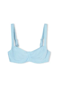 Zulu & Zephyr Signature Stripe Bra Cup - Shallow Blue Outlet
