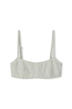Zulu & Zephyr Signature Stripe Bralette Top - Coconut Best Sale