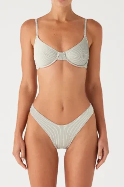 Zulu & Zephyr Signature Stripe Curve Brief - Coconut Best Sale