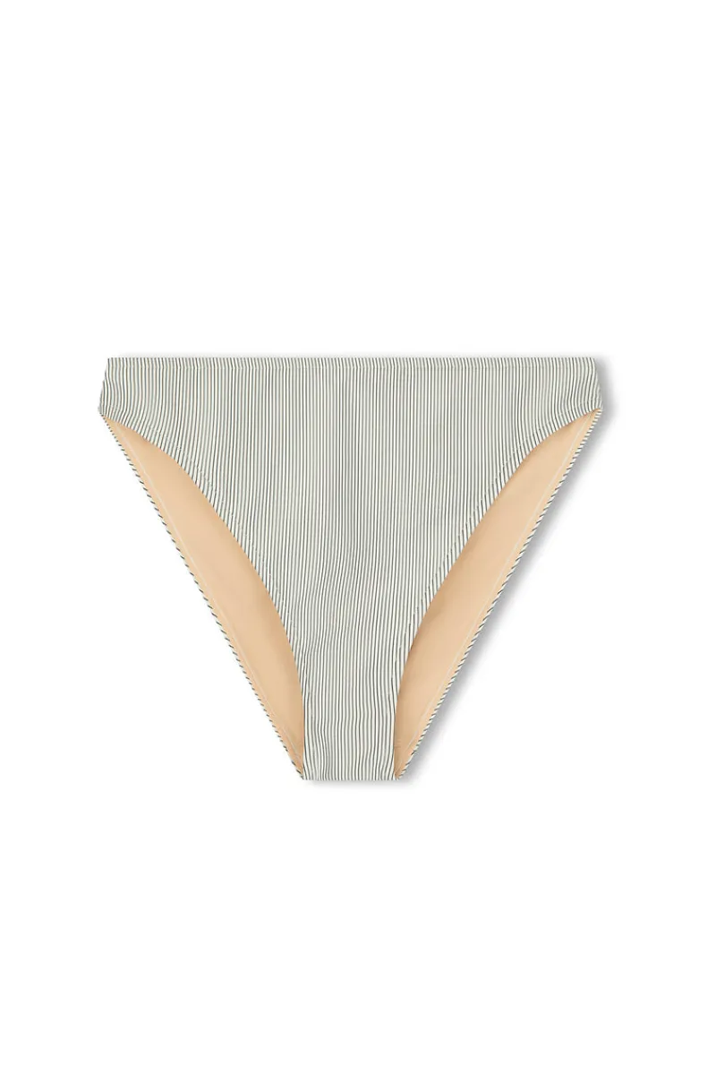 Zulu & Zephyr Signature Stripe High Cut Brief - Coconut Best