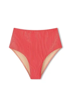 Zulu & Zephyr Signature Stripe High Full Brief - Chilli Red Best Sale