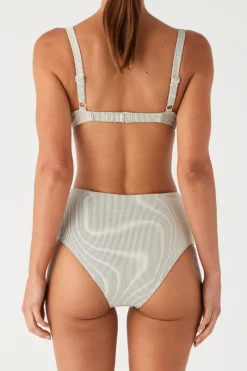 Zulu & Zephyr Signature Stripe High Full Brief - Coconut Online