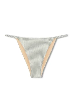 Zulu & Zephyr Signature Stripe Hipster String Brief - Coconut Clearance