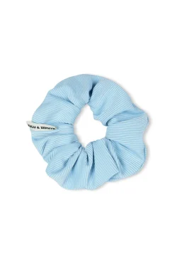 Zulu & Zephyr Signature Stripe Scrunchie - Shallow Blue Sale