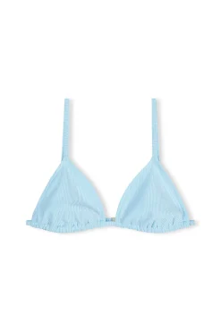 Zulu & Zephyr Signature Stripe Simple Triangle Top - Shallow Blue Best