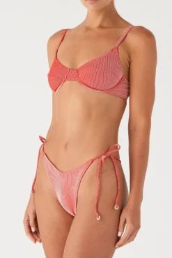 Zulu & Zephyr Signature Stripe Tie Brief - Chilli Red Store