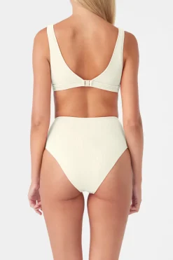 Zulu & Zephyr Signature Waistband Bralette Top - Coconut New