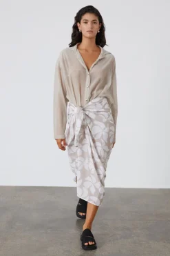 Zulu & Zephyr Silver Sheer Textured Shirt Best Sale