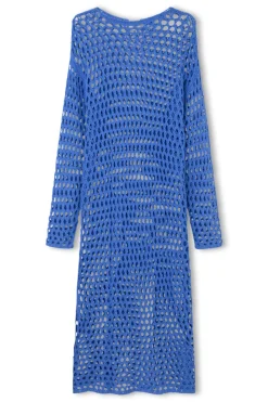 Zulu & Zephyr Sky Crochet Knit Dress Cheap