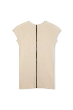 Zulu & Zephyr Stone Contrast Cotton Blend Knit Top Store