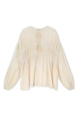 Zulu & Zephyr Stone Sheer Textured Blouse Discount