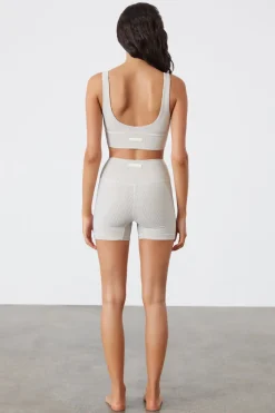 Zulu & Zephyr Stripe Rib Crop Top - Coconut Fashion