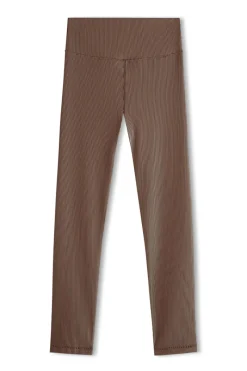 Zulu & Zephyr Stripe Rib Legging - Chocolate Online