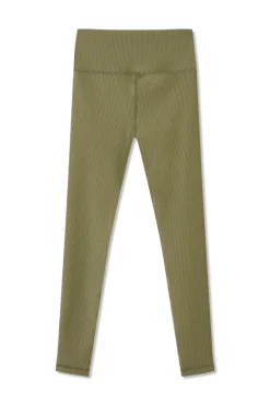 Zulu & Zephyr Stripe Rib Legging - Olive Hot