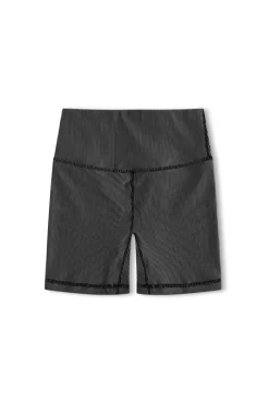 Zulu & Zephyr Stripe Rib Short - Black Sale