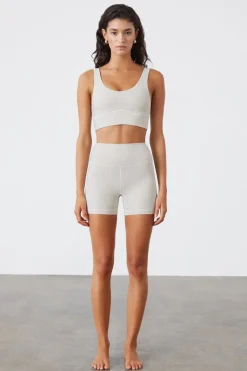 Zulu & Zephyr Stripe Rib Short - Coconut Outlet