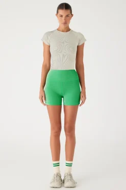 Zulu & Zephyr Stripe Rib Short Sleeve Rash Guard - Coconut Shop