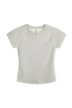 Zulu & Zephyr Stripe Rib Short Sleeve Rash Guard - Coconut Shop