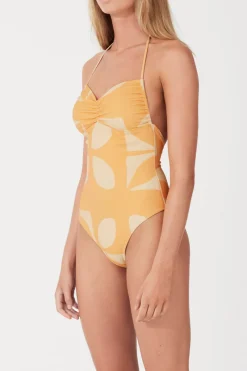 Zulu & Zephyr Sun Tile Halter One Piece Shop