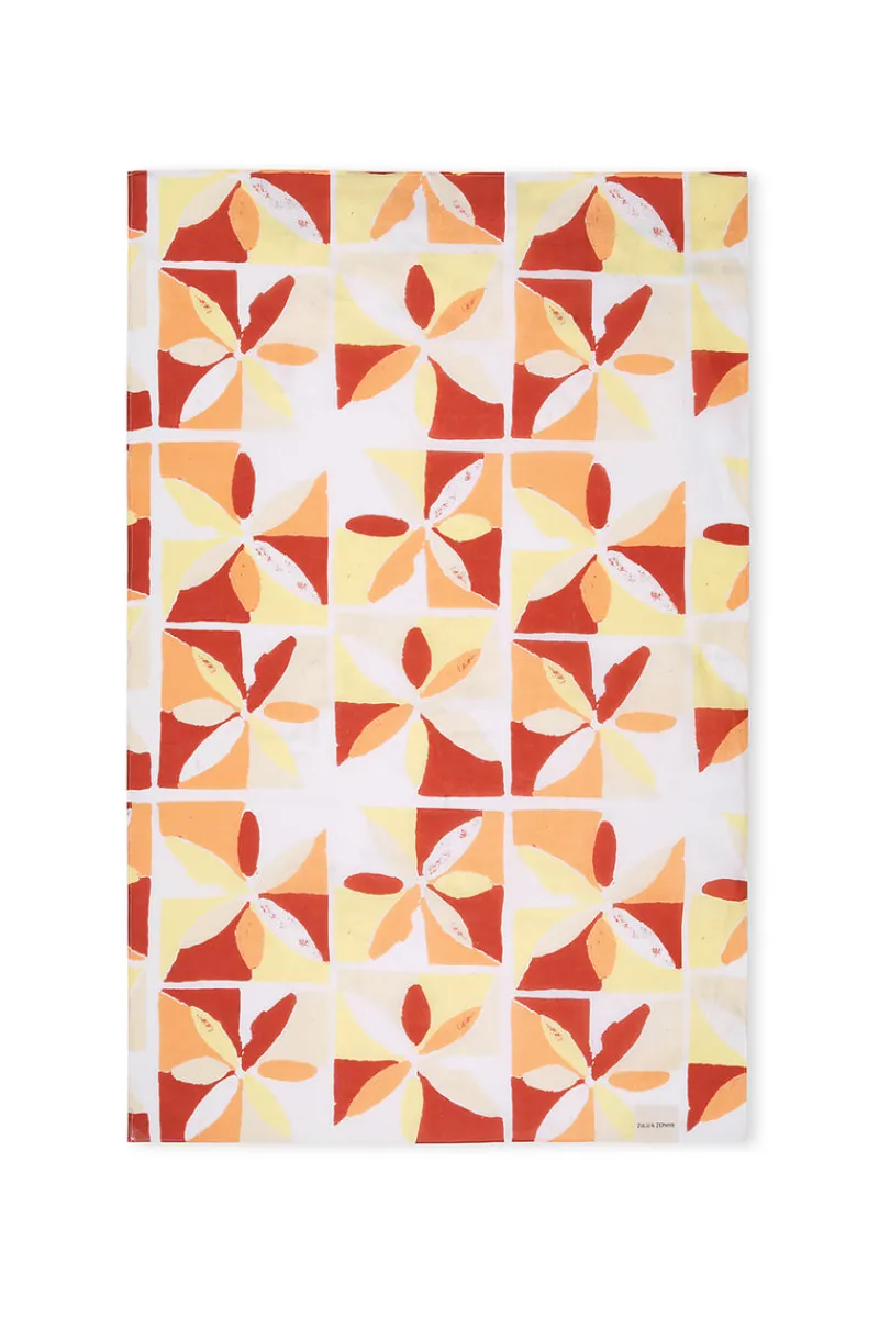Zulu & Zephyr Sunset Tile Linen Pareo Sale