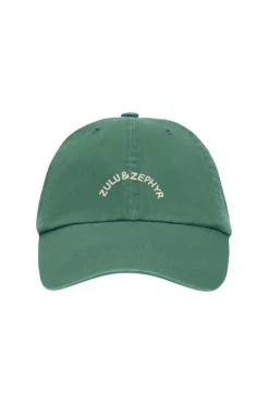 Zulu & Zephyr Arch Logo Canvas Cap - Tallow Green Online
