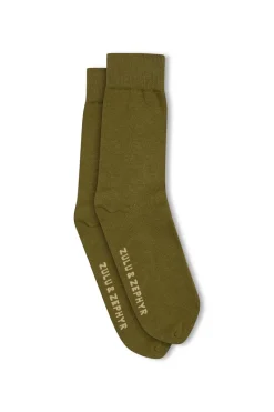 Zulu & Zephyr Logo Sock - Olive Discount