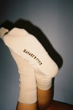 Zulu & Zephyr Logo Sock - Sand Clearance
