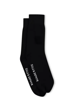 Zulu & Zephyr Logo Socks - Black New