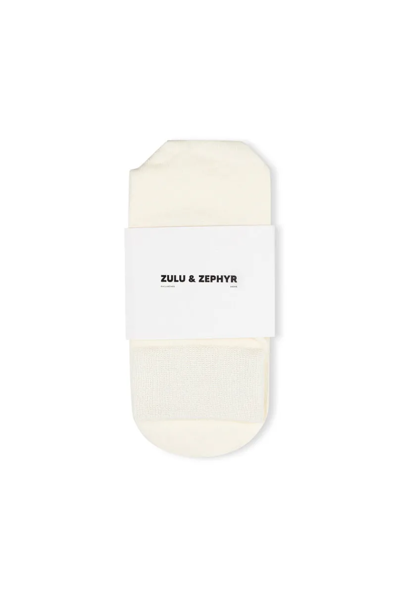 Zulu & Zephyr Logo Socks - Cream Hot