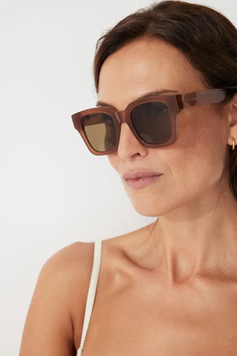 Zulu & Zephyr x Local Supply - Square Sunglasses - Dune Best Sale